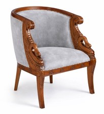 Fauteuil EMPIRE en Acajou