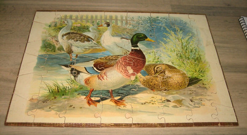 Ancien puzzle enfant bois - enfant, en