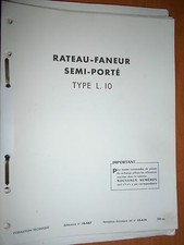 Someca rateau faneur L10 : catalogue pièces 1964 feuilles
