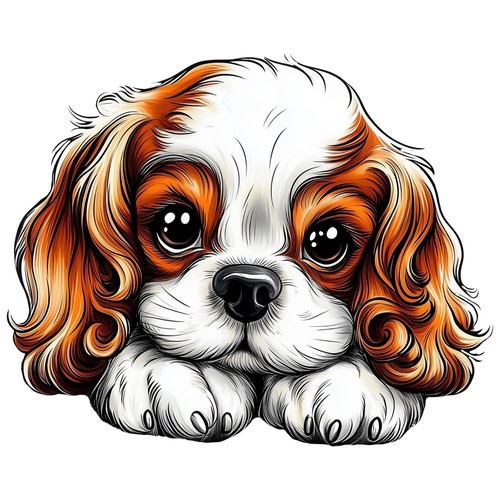 Autocollants cavalier king - x,