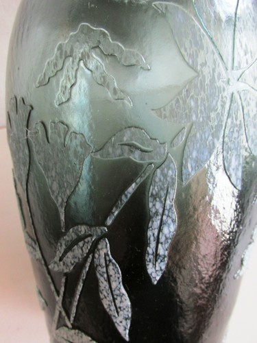 Vase verre art fumé - en,