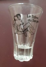 VERRE A LIQUEUR HUMORISTIQUE SEXY GLASS LE TRÔNE DU SERGENT PORT A PRIX COÛTANT