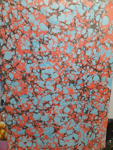Papier marbré cuve de - la,