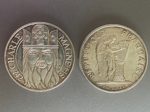 Lot pièces 100 - 100, francs