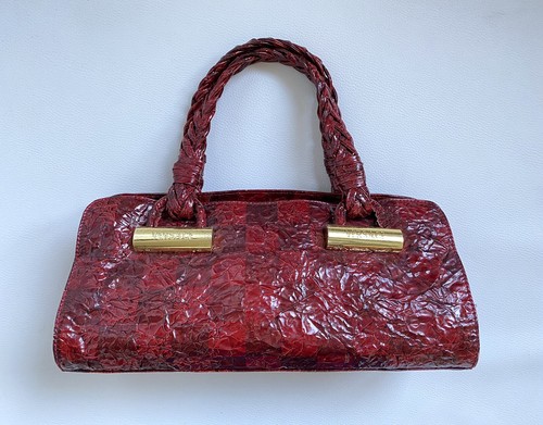 Sac main cuir - en, damiers