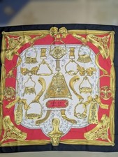 Écharpe HERMES Carre 90 soie 100% ETRIERS authentique G11181225