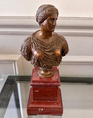 Buste bronze ancien