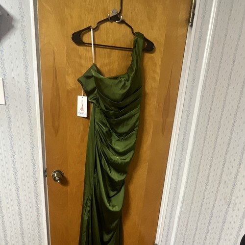 Women green satin - women's,