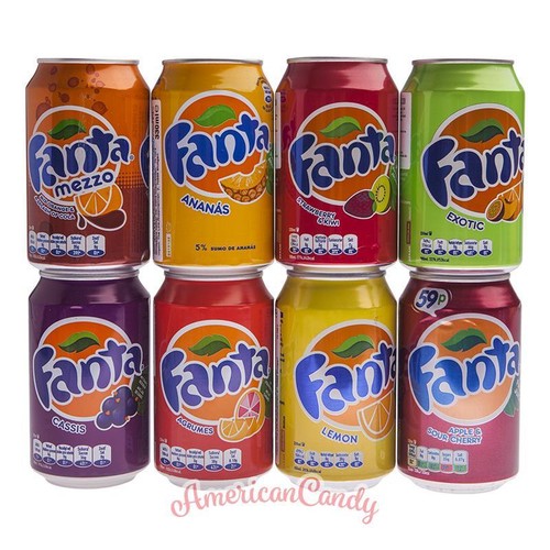 Pour minibar 16x 330ml fanta - pour,