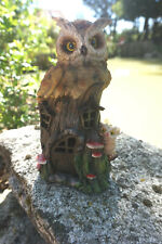 PW160906  FIGURINE  STATUETTE STATUE  LAMPE   CHOUETTE  HIBOU AVEC   BEBE