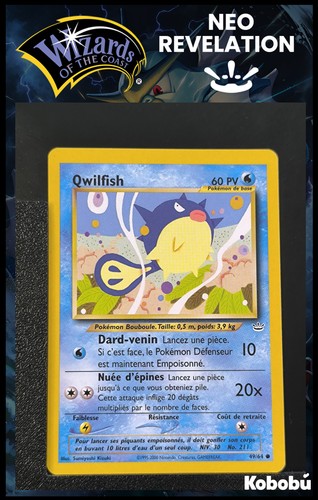 Carte pokémon qwilfish 64 - qwilfish, 49/64