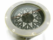 ?? COMPAS NAVIGATION MARINE AVIATION BRONZE BOUSSOLE BATEAU NAVIRE VOILIER