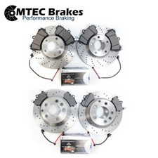 Porsche Cayenne S 4.5 4.8 955/957 02-10 Avant Arrière Plaquettes Disques Frein &