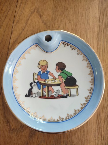 Ancienne assiette bouillie - assiette,