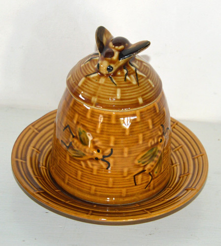 Ancien pot miel miellier - pot, à