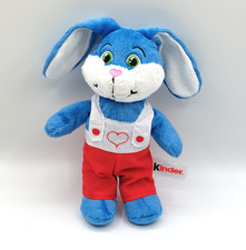 Peluche doudou lapin bleu