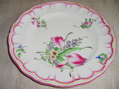 Assiette luneville demi - de,