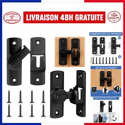 Verrou porte coulissante 2pcs - verrou,