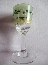 ANCIEN VERRE A LIQUEUR EMAILLE