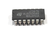 2 x LF347N - Quadruple Ampli Operationnel JFET NOS DIP14 LF347 ST