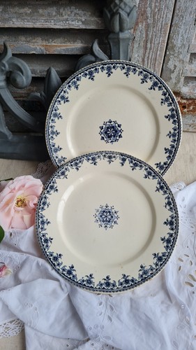 Anciennes assiettes plates - assiettes,