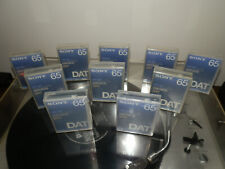 LOT 10 CASSETTE DAT AUDIO SONY PDP-65C PRO PLUS NEW SEALED BLANK TAPE HIGH END!!