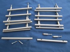 14 poignées métal meuble tiroirs portes cuisine largeur 17,7 cm occasion moderne