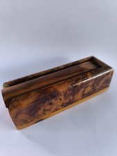 Plumier Rangement En Loupe De Thuyas Ancien Vintage Art Déco 