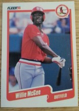 1990 Fleer Willie McGee St