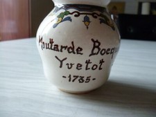 ancien pot moutarde-Bocquet Yvetot- Digoin Sarreguemines France