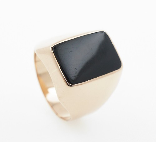Bague homme chevalière onyx - homme,