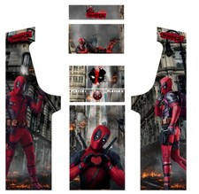 Stickers dead pool pour Borne d'Arcade MAME