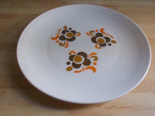 Plat rond arcopal - plat, vintage