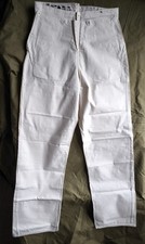 Pantalon à pont toile blanche