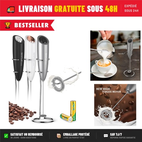 Mousseur lait électrique - mousseur, à