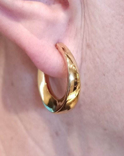 Boucles oreilles or jaune - or,