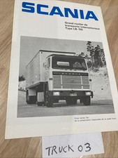 Scania LB-110 prospectus catalogue camion poids lourd publicité LB110