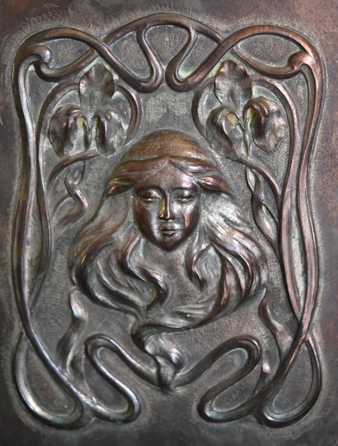 Art nouveau 1900 plaque - art,