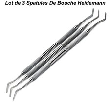 Lot de 3 Dentaire remplissage en plastique composite spatules Heidmann