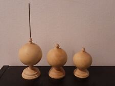 Lot De 3 Pieds En Buis Tourné Supports Cabinet De Curiosités 