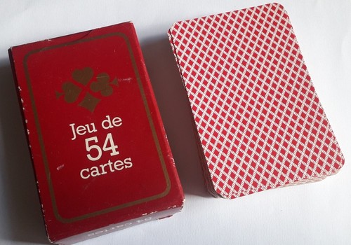 Jeu cartes bridge - 54,