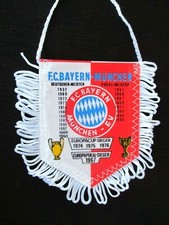 BAYERN MUNCHEN MUNICH 1990  fanion wimpel pennant football ancien annees 80-90