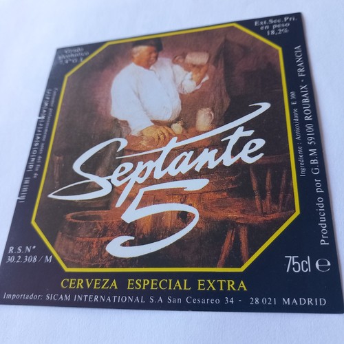 Etiquette bière septante - etiquette,