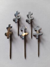 lot 5 insignes broches  Libération France Paris 1944 Croix de Lorraine US ww2