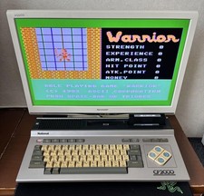 Ordinateur domestique national MSX CF-2000 fonctionnant avec manuel vintage J...