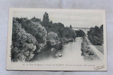 Cpa 1903, viaduc de Nogent, chemin de halage, rive gauche, Val de Marne 94