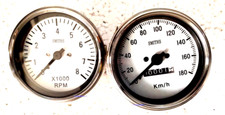 Smiths Réplique Compteur de Vitesse 0-180 Kmh & 0-8000 RPM Électronique Electric