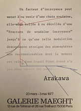 Arakawa Affiche Lithographie