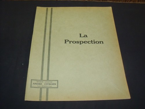 Rare brochure interne - brochure, aux