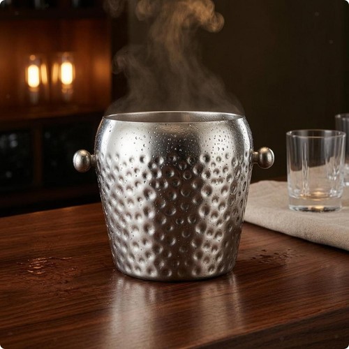 Seau glace acier - en,
